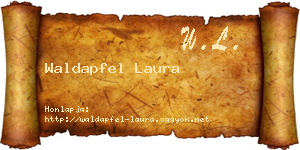 Waldapfel Laura névjegykártya